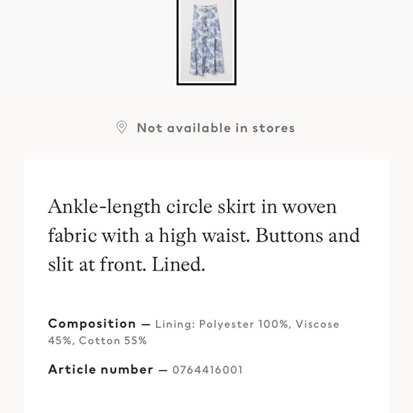 BNWT H&M Skirt - Picture 3 of 5